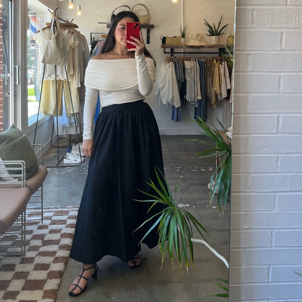 Laurel poplin skirt